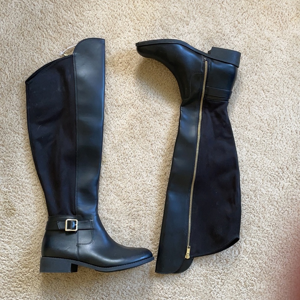 Tall black boots